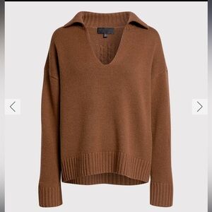 Nili Lotan | Julie Cashmere Sweater | Brown | XS